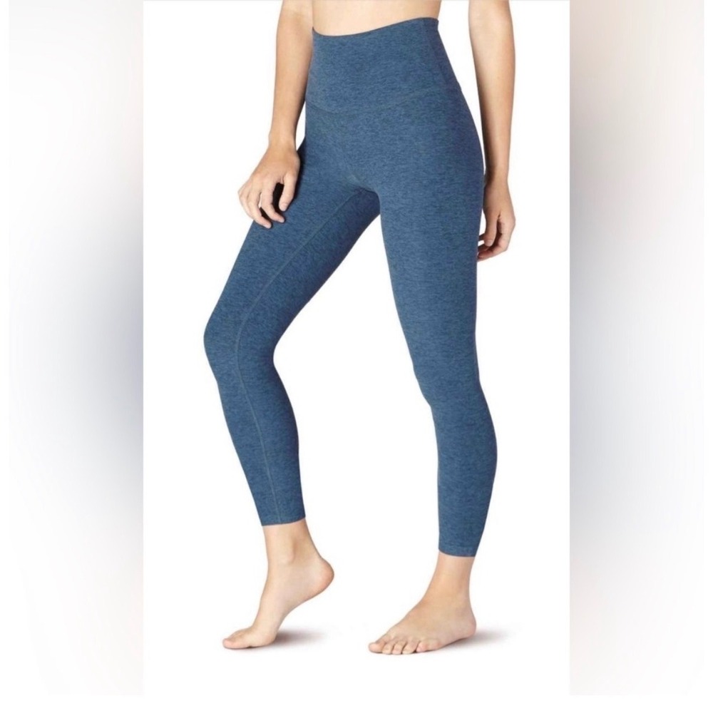 Beyond Yoga Spacedye High-Waisted Leggings Size Large Heathered Blue